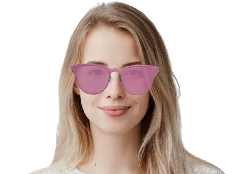 Ray ban blaze clubmaster pink online